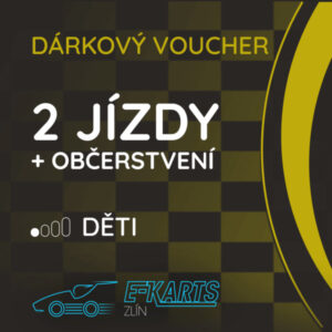 VOUCHER NA 2 JÍZDY PRO DÍTĚ + limonáda/snack dle výběru